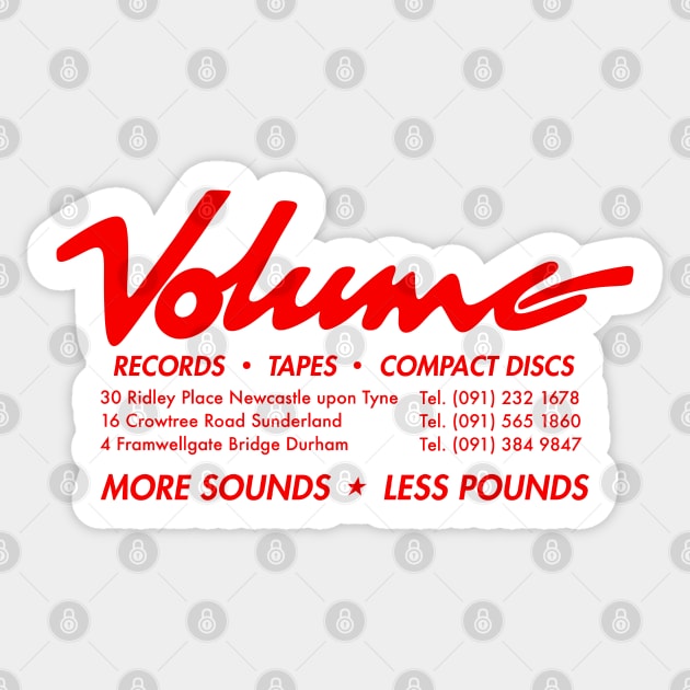 Volume Records Sticker by Stupiditee